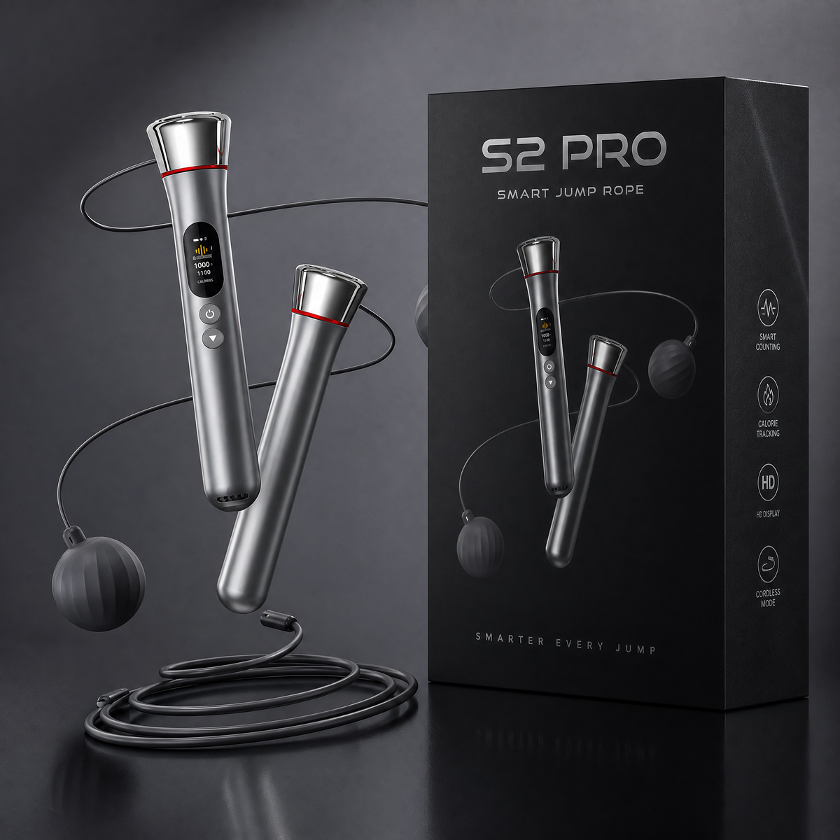Welland Smart Jump Rope | Subscription-Free & Strava Compatible