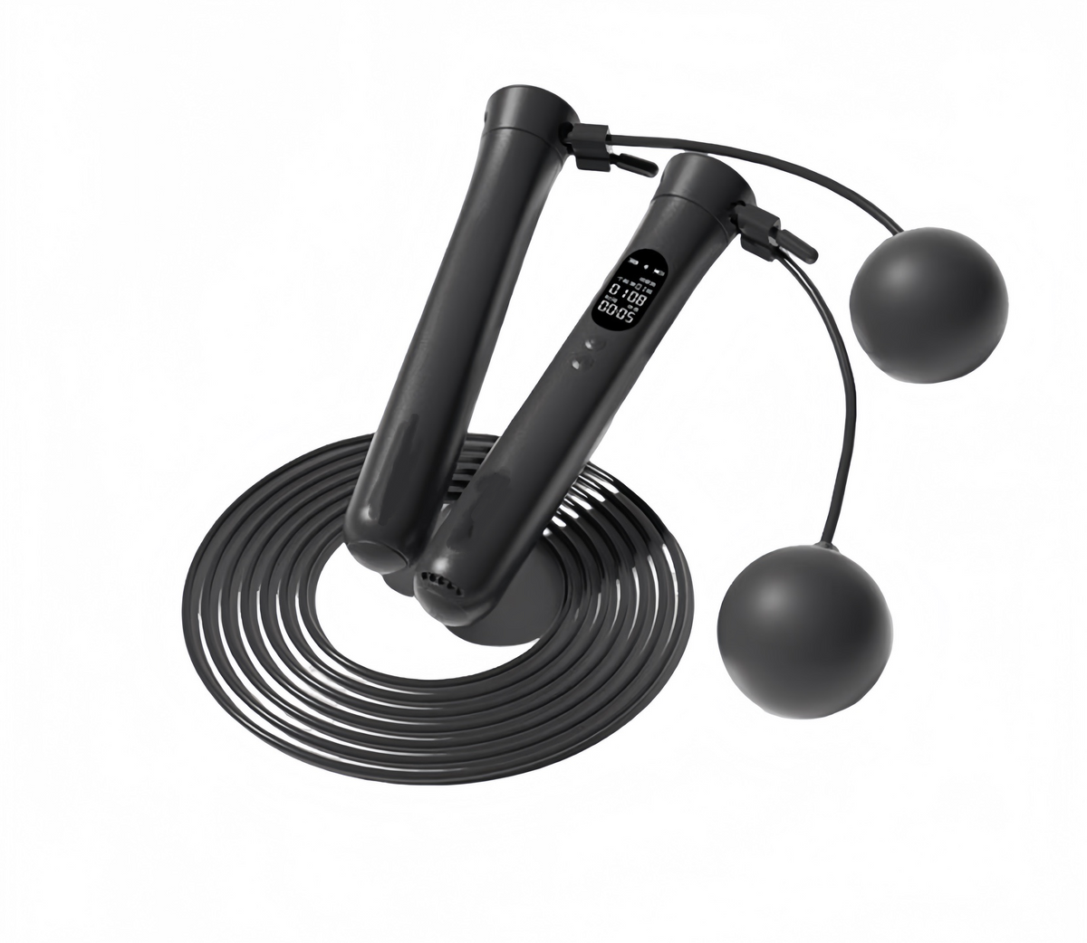 *** Professional SDK API Logo Brand Digital Jump Rope Timer Counter Voice Broadcast Digital LCD Smart App Skipping Rope